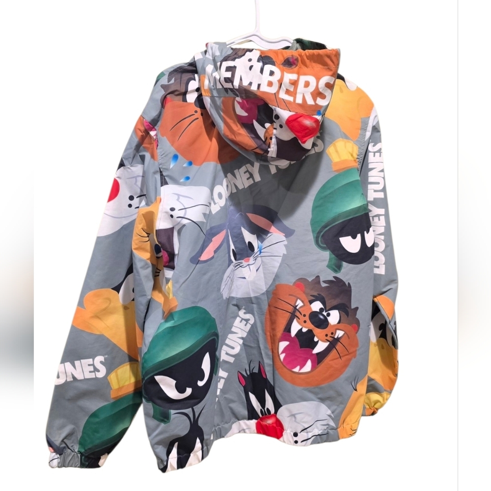 Members Only Multicolor Looney Tunes Windbreaker Jacket Size Medium - Picture 9 of 10